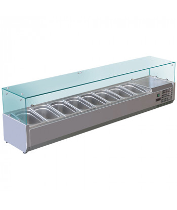 VITRINETTE RÉFRIGÉRÉE - GN 1/3 - 8 bacs