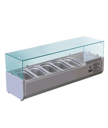 VITRINETTE RÉFRIGÉRÉE - GN 1/4 - 5 BACS