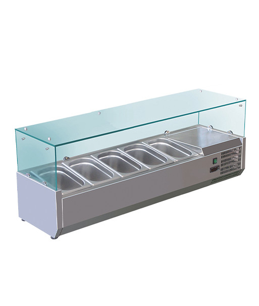 VITRINETTE RÉFRIGÉRÉE - GN 1/4 - 5 BACS VITRINETTE RÉFRIGÉRÉE - GN 1/4 - 5 BACS