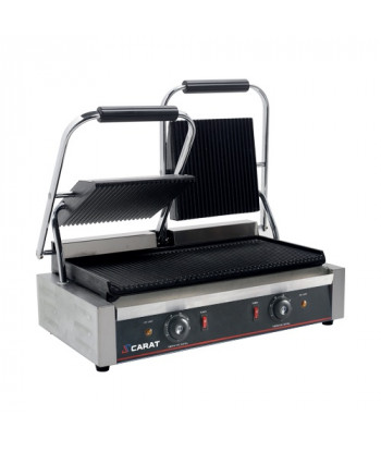 GRILL PANINI - Gamme ECO - DOUBLE PLAQUE RAINURÉE / RAINURÉE