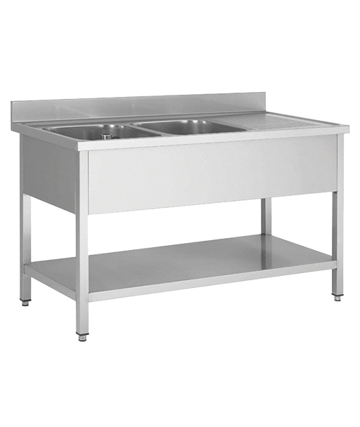 WASHING UNIT - 2 BINS + RIGHT DRAINER - 1800 x 600 WASHING UNIT - 2 BINS + RIGHT DRAINER - 1800 x 600