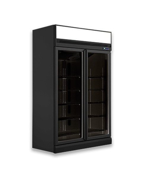 VITRINE MURALE - GAMME MARKET - 1000 L - 2 PORTES - NEGATIF - NOIRE VITRINE MURALE - GAMME MARKET - 1000 L - 2 PORTES - NEGATIF - NOIRE
