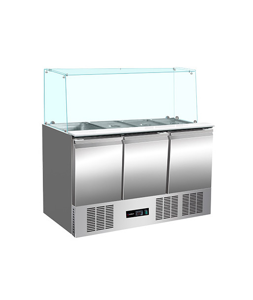 REFRIGERATED SALADETTE - 4 x GN 1/1 - 3 DOORS REFRIGERATED SALADETTE - 4 x GN 1/1 - 3 DOORS