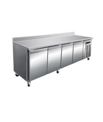 REFRIGERATED COUNTER - DEPTH 600 MM - 4 DOORS - POSITIVE COLD