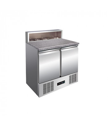 REFRIGERATED PIZZA COUNTER - 5 x GN 1/6 - 2 DOORS