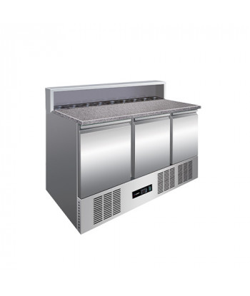 SALADETTE À PIZZA RÉFRIGÉRÉE - 8 x GN 1/6 - 3 PORTES