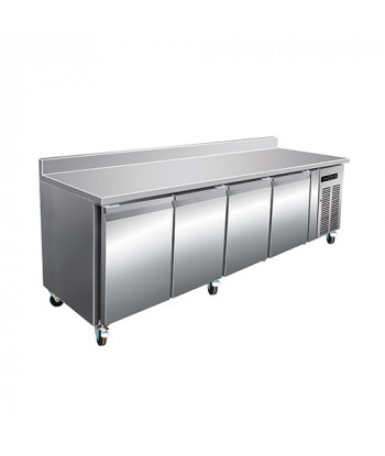 DESSERTE RÉFRIGÉRÉE - PROFONDEUR 700 MM - GN 1/1 - 4 PORTES - FROID POSITIF
