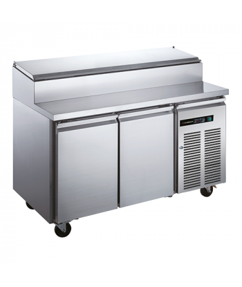 PREPARATION COUNTER - 7 x GN 1/3 - 2 DOORS - POSITIVE COLD