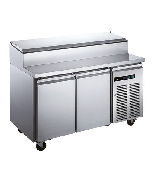 PREPARATION COUNTER - 7 x GN 1/3 - 2 DOORS - POSITIVE COLD PREPARATION COUNTER - 7 x GN 1/3 - 2 DOORS - POSITIVE COLD
