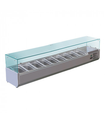 VITRINETTE RÉFRIGÉRÉE - GN 1/4 - 10 BACS