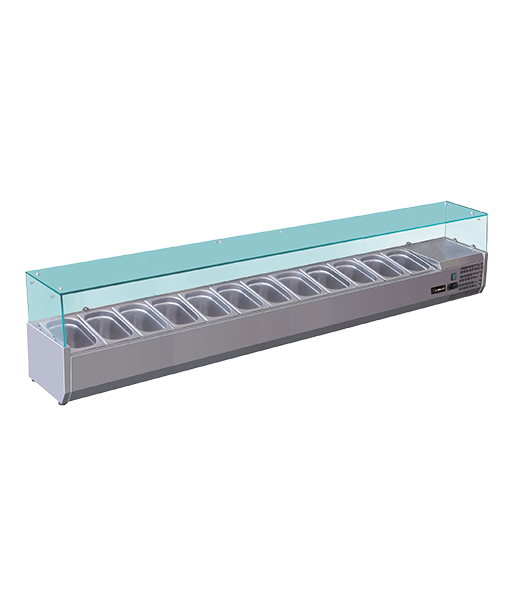 VETRINETTE REFRIGERATE - GN 1/3 - 12 CONTENITORI VETRINETTE REFRIGERATE - GN 1/3 - 12 CONTENITORI